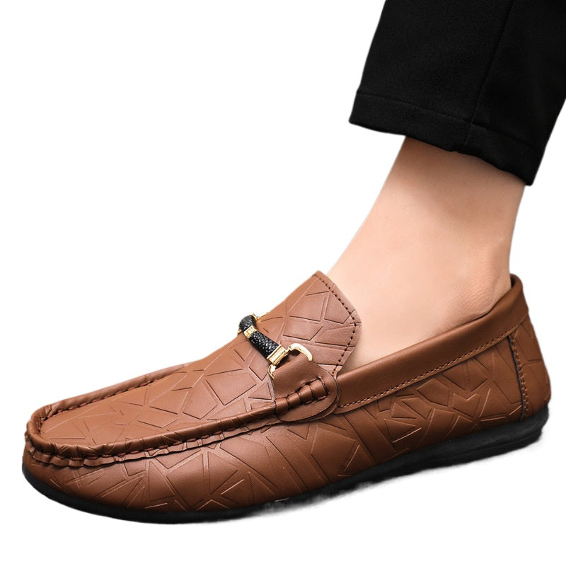 Spring and autumn social guy casual shoes trendy shoes Doudou shoes men lazy shoes cover feet and pedal men's shoes cross-border