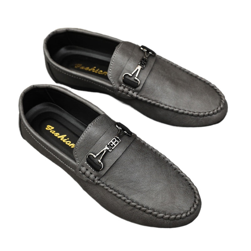 Men's shoes 2024 new summer lazy shoes men's driving loafers tide shoes versatile men's casual shoes Korean version shoes men's