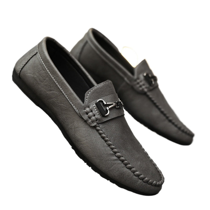 Men's shoes 2024 new summer lazy shoes men's driving loafers tide shoes versatile men's casual shoes Korean version shoes men's