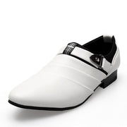 URBANFIND Business Men Formal Shoes Black / White Man Oxfords EU 39-44 Latest Style Pointed Toe Slip On Men Fashion Flats