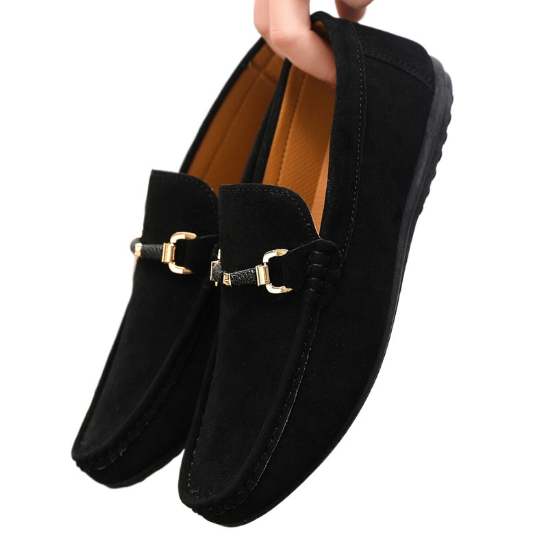 Spring and summer Doudou shoes men's casual shoes cloth shoes lazy shoes driving breathable one pedal men's shoes foreign trade large size 4546