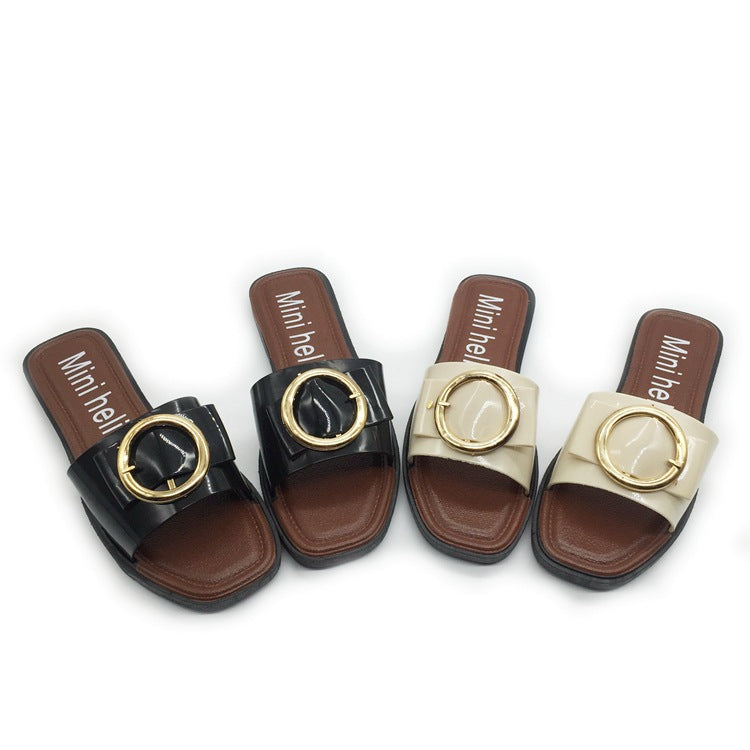 buckle flat bottom comfortable non-slip leisure
