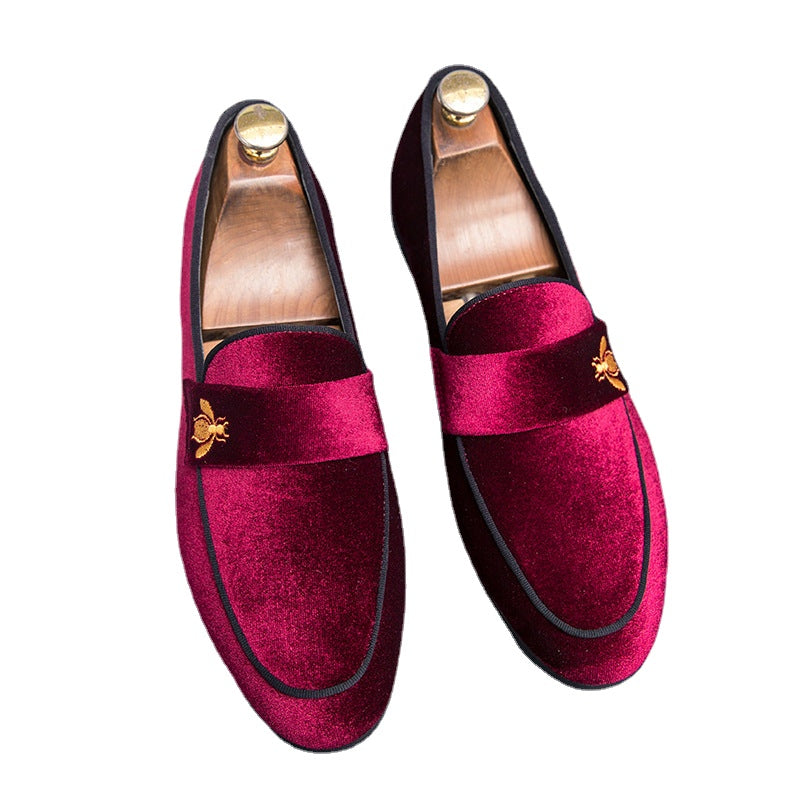 Men's Black Leather Formal Shoes, British Style, Style 0135