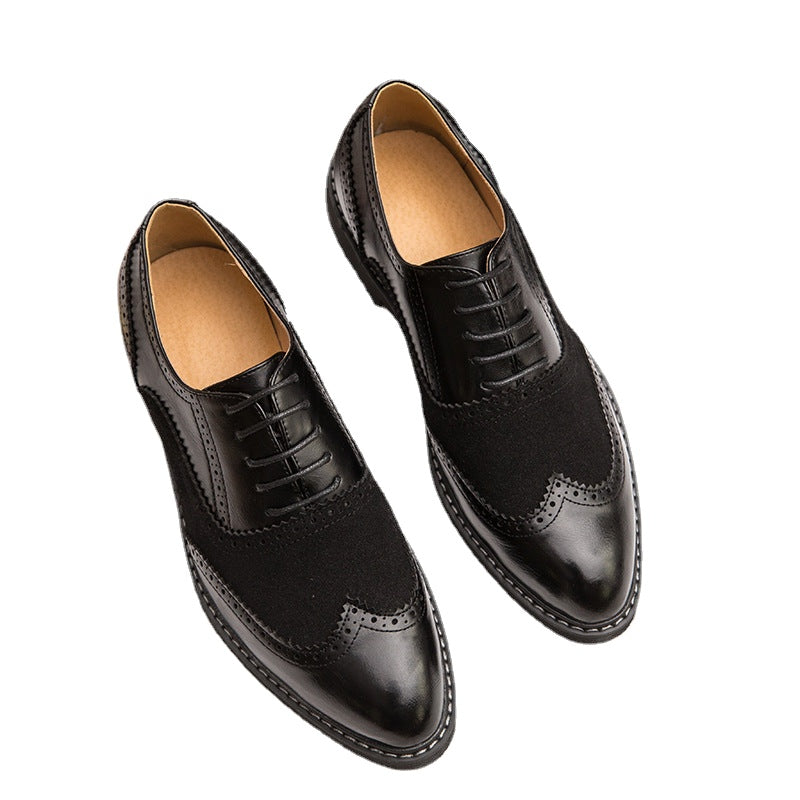 24 spring new British Brock business dress shoes Korean nightclub leisure size men's shoes