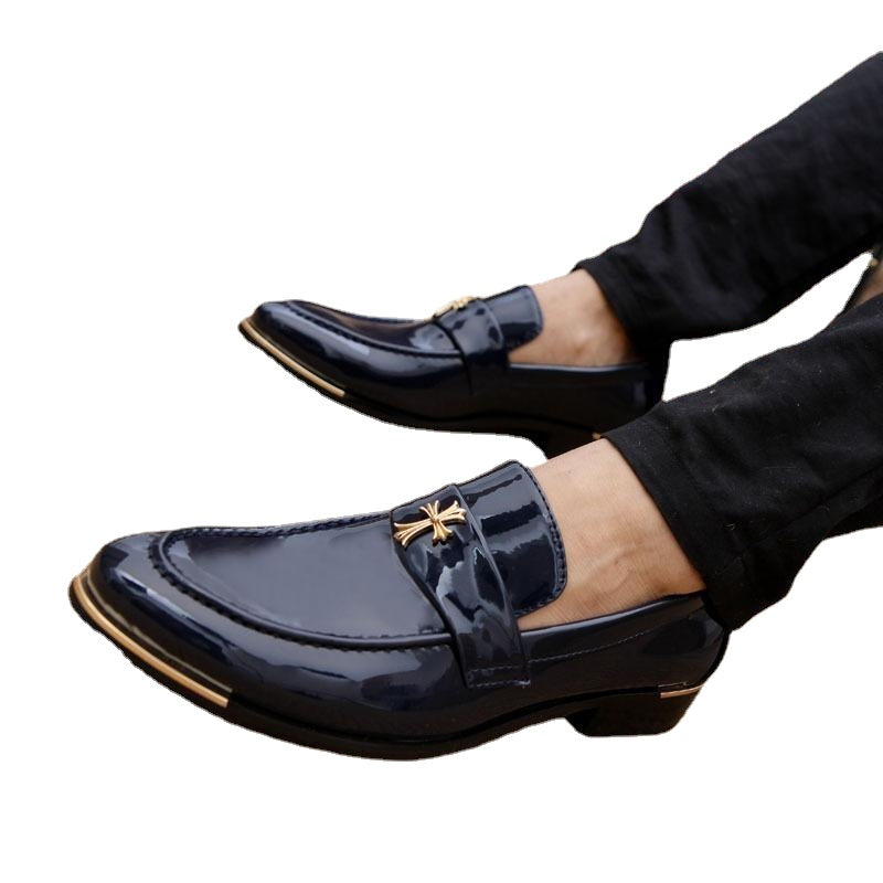 Men's Black Leather Loafers – Style 10