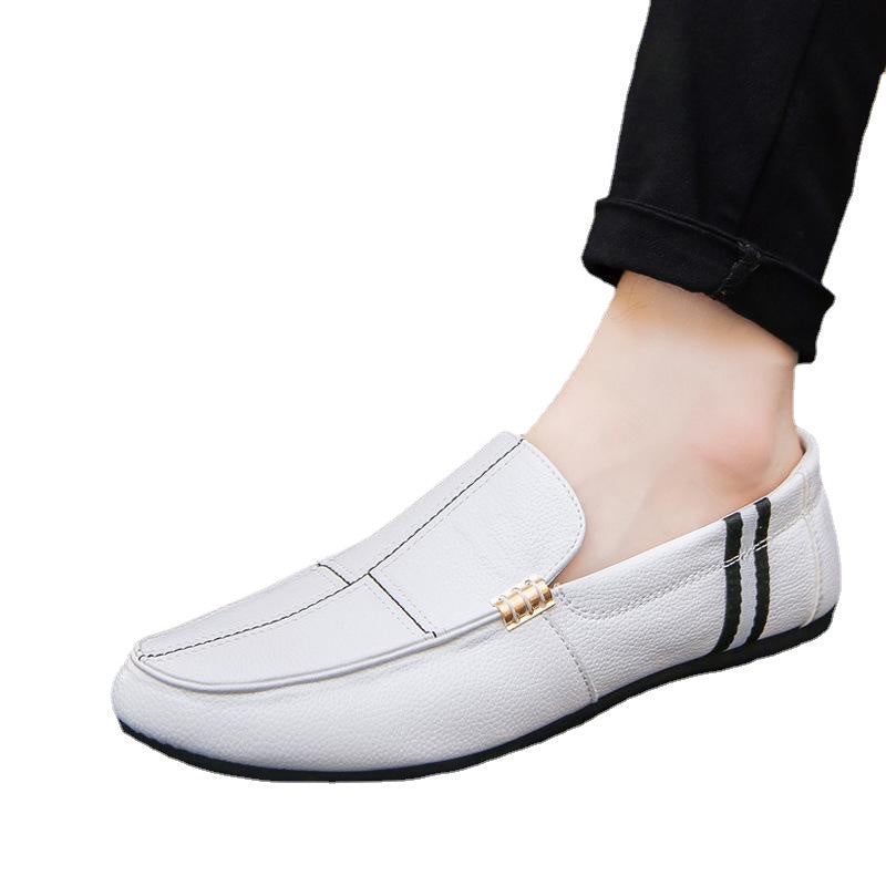 men's lazy shoes stripes low to help shoes