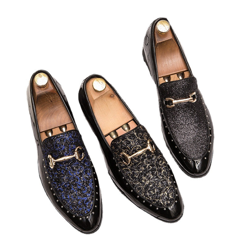 Men's Black Formal Shoes, Pointed Toe, Style 4327