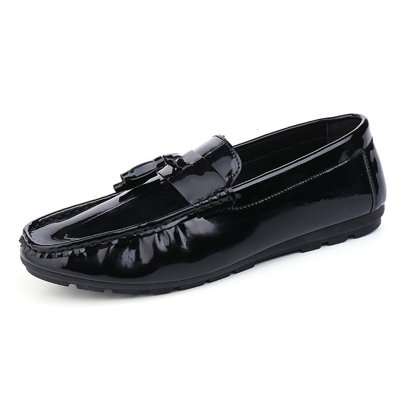 new men's driving peas shoes white lazy casual shoes breathable men's shoes single shoes generation