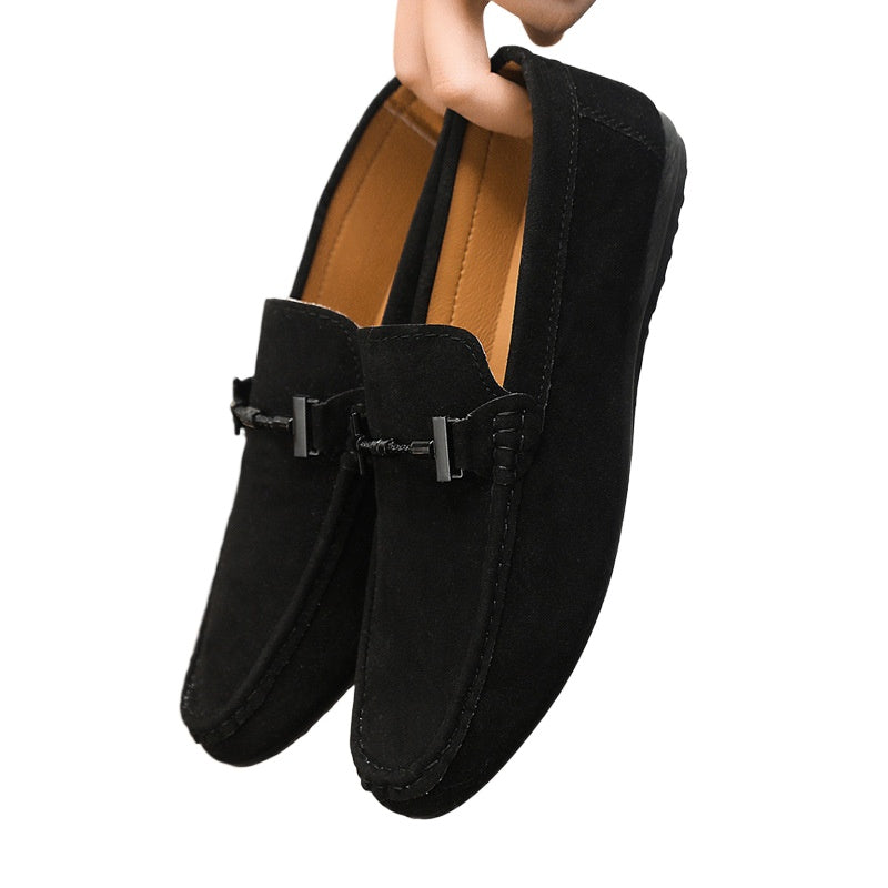 Spring and autumn social guy casual shoes trendy shoes Doudou shoes men lazy shoes cover feet and pedal men's shoes cross-border
