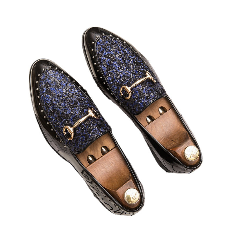 Men's Black Formal Shoes, Pointed Toe, Style 4599