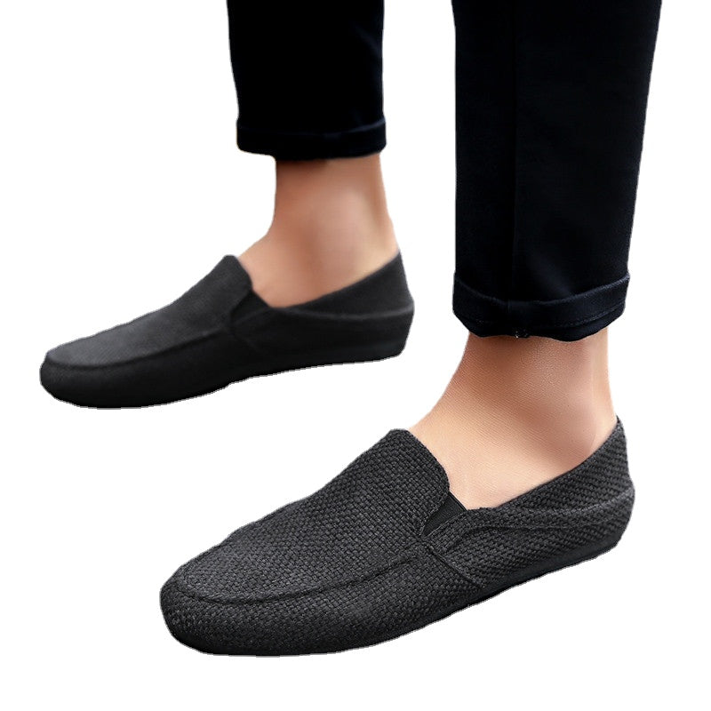 Men's Black Loafers, Style 8551