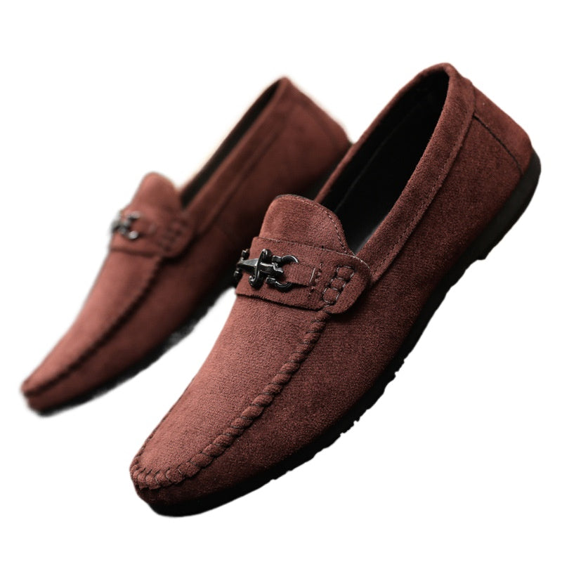 Men's shoes Men's one-foot loafers Doudou shoes Fashion shoes Summer British breathable trend Casual handmade new models