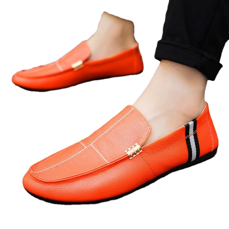 men's lazy shoes stripes low to help shoes