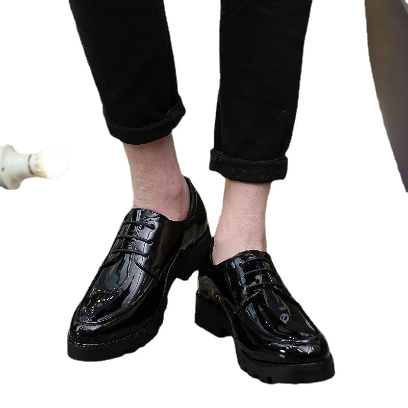 Bean shoes in 2021, the new trend of suede leather shoes, men's English casual shoes, a pedal frosted lazy shoes.