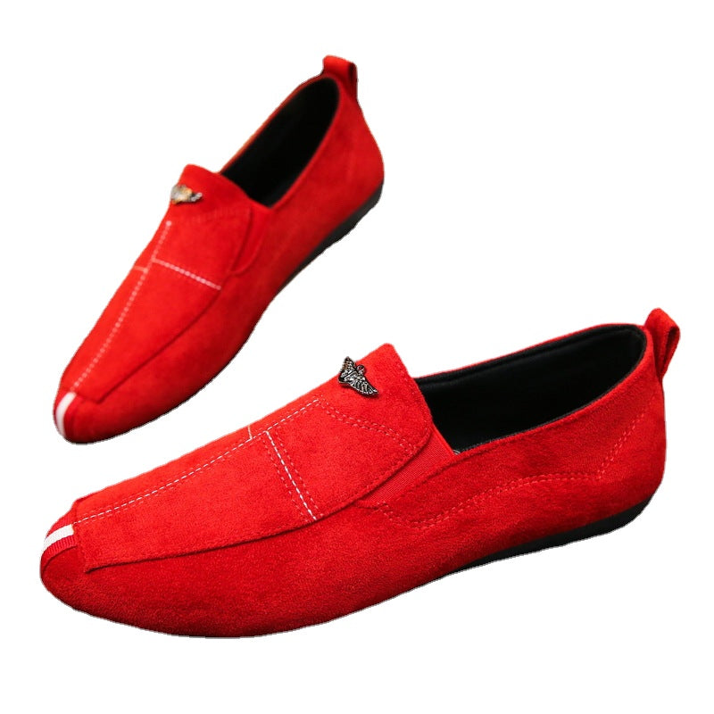 Men's Black Loafers, Breathable, Style 6951