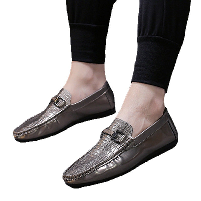 One foot pea bean shoes male 2023 spring Korean lazy shoes wild casual shoes trend shoes set foot men shoes