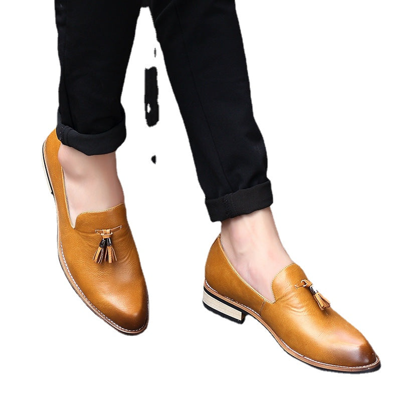 Men's Black Leather Shoes – Style 15