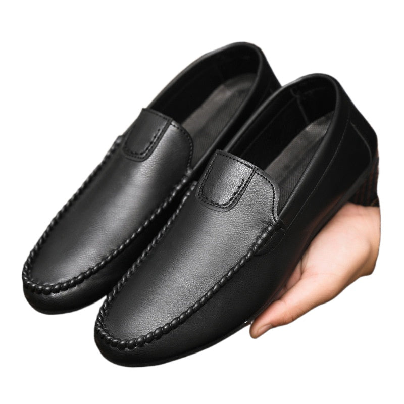 Spring society guy casual shoes trendy shoes Doudou shoes men's lazy shoes cover feet one pedal men's shoes foreign trade large size