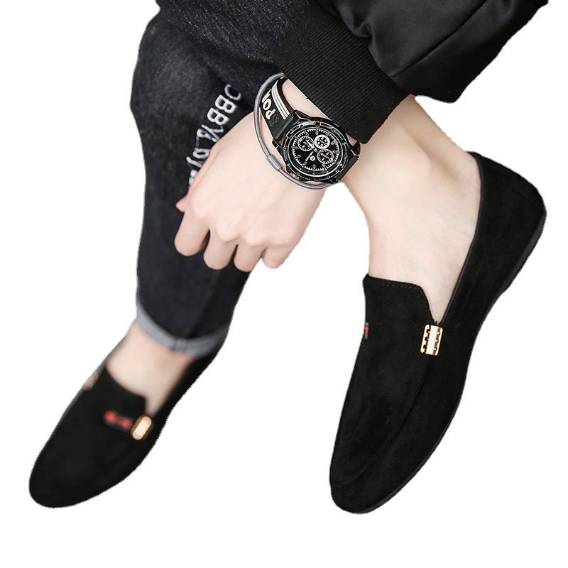 Men's Black Loafers, Style 0311