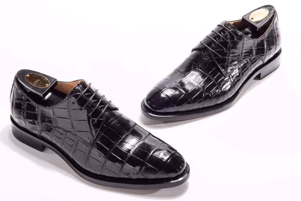 Men's Black Leather Formal Shoes, Style 7351