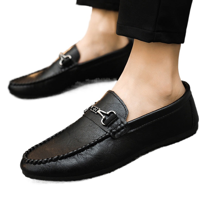 Men's shoes 2024 new summer lazy shoes men's driving loafers tide shoes versatile men's casual shoes Korean version shoes men's