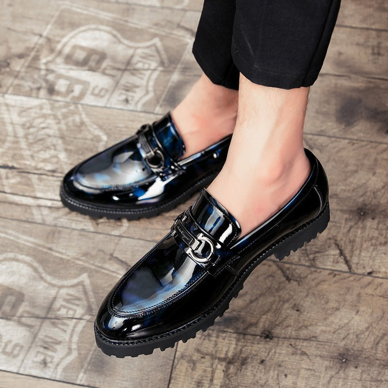 Men's Black Leather Formal Shoes, Style 2983
