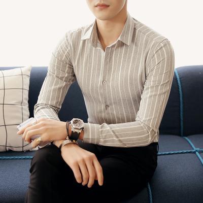 Spring and autumn plaid shirt men's long-sleeved Korean style student loose men's shirt Hong Kong style casual handsome all-match coat(P)