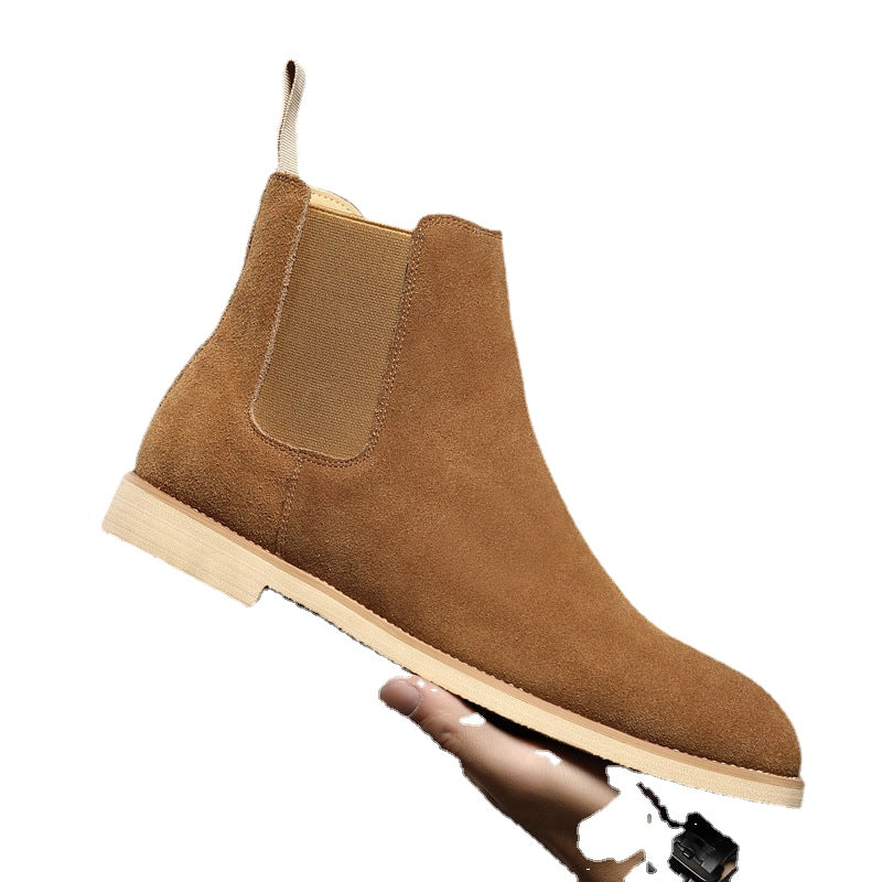 Chelsea Boots Men's Large Size 45 46 Supply Genuine Leather Autumn and Winter Men's Boots British Martin Boots Men's