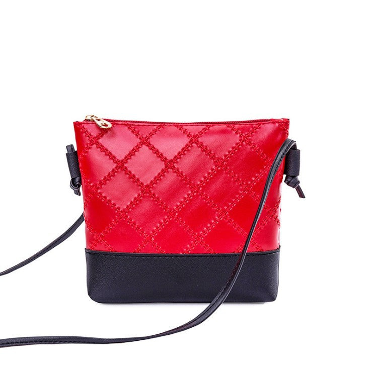 Popular new style women's bag single shoulder crossbody bag embossed rhombus retro bucket bag