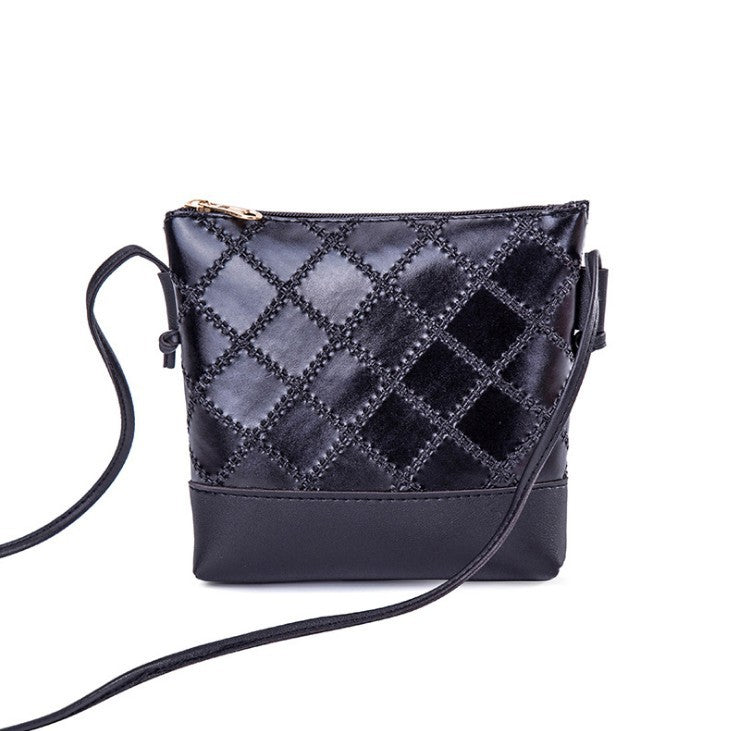 Popular new style women's bag single shoulder crossbody bag embossed rhombus retro bucket bag