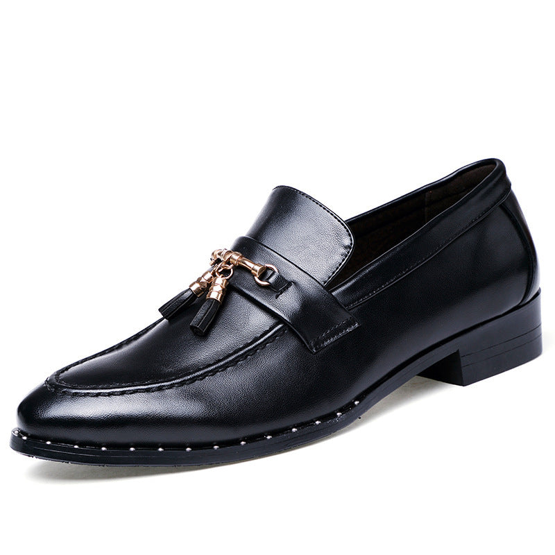 business suits lazy shoes round head England