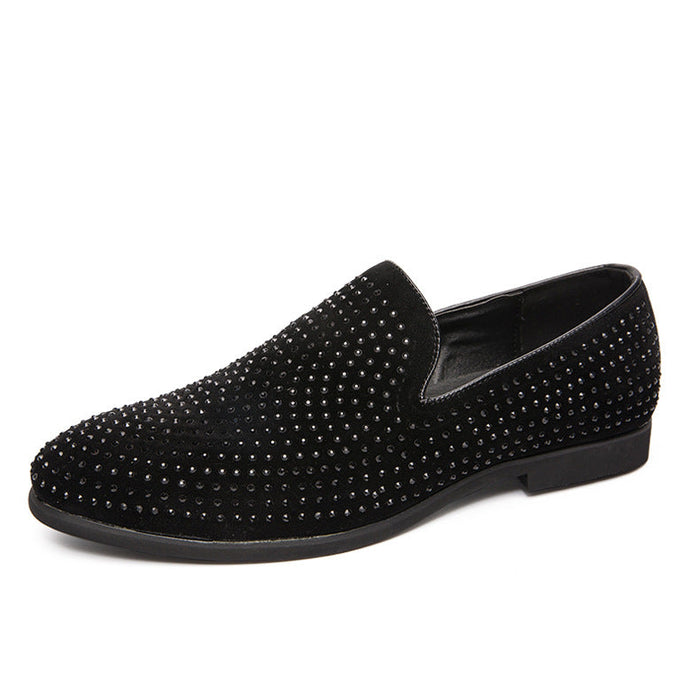 2025 Loafers Men's 46 Large Size Hairstylist Men's Shoes New Fashion Sleeve Foot Barber Men's Shoes