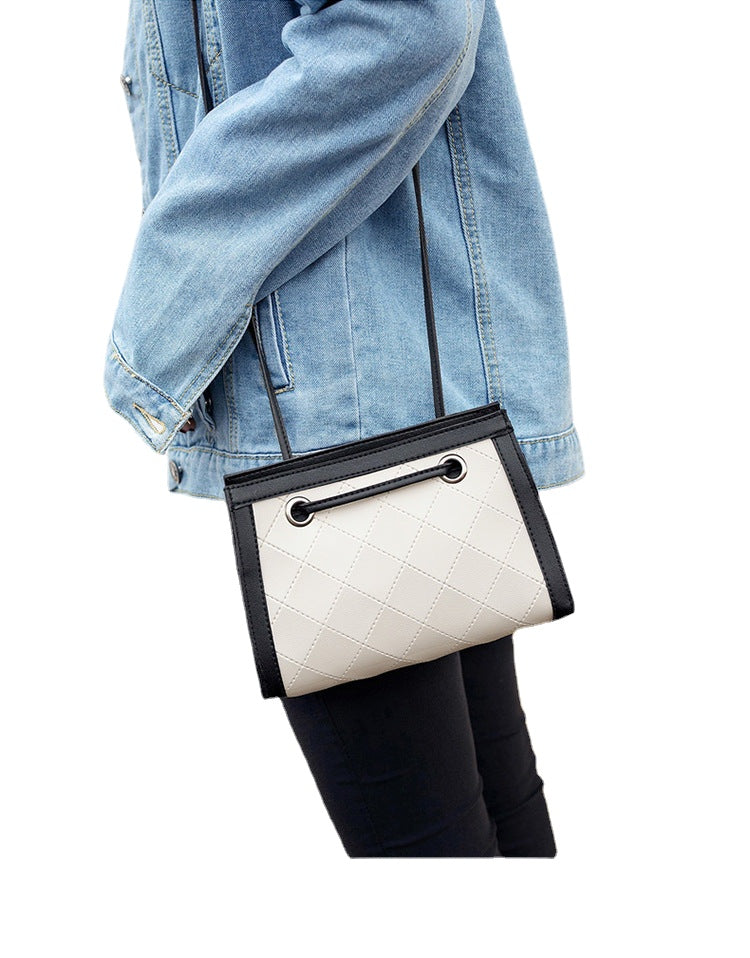 Foreign trade wholesale 2024 new Korean version pressed checkered handbag customizable logo crossbody mobile phone bag