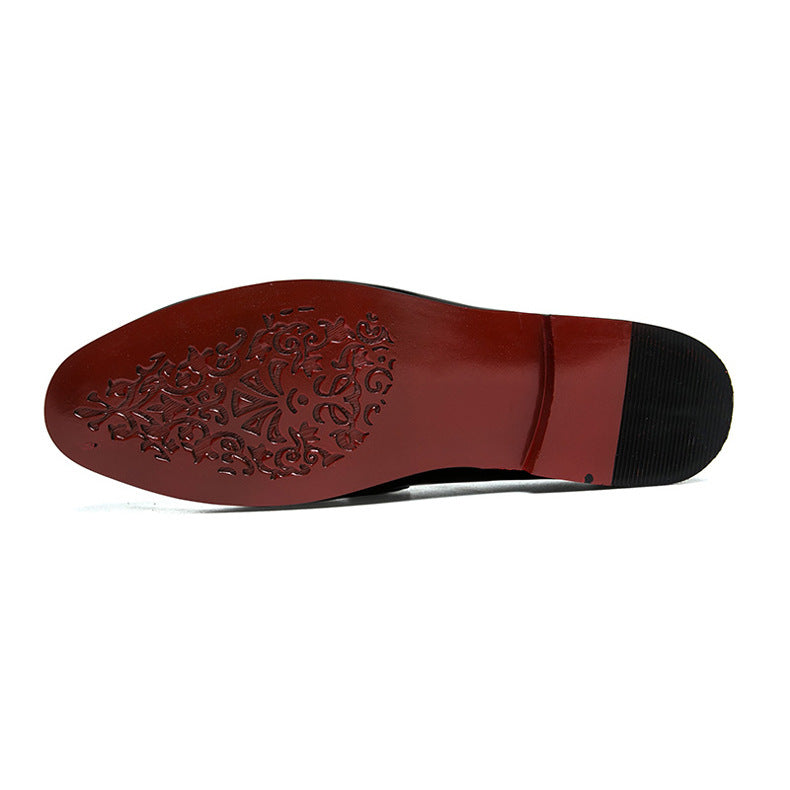 men's pointed-toe leather shoes foreign pointed-toe leather shoes men's feet trend hair stylist men's leather shoes casual