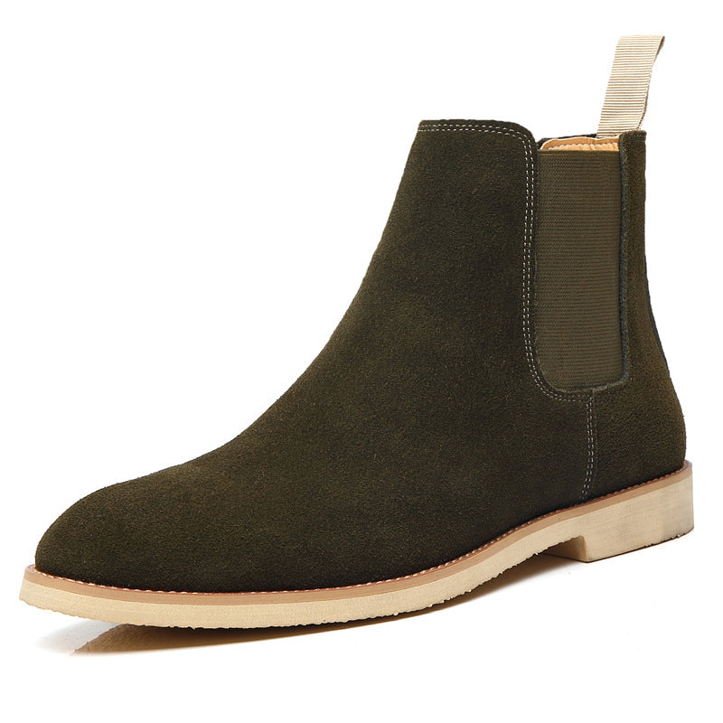 Chelsea Boots Men's Large Size 45 46 Supply Genuine Leather Autumn and Winter Men's Boots British Martin Boots Men's