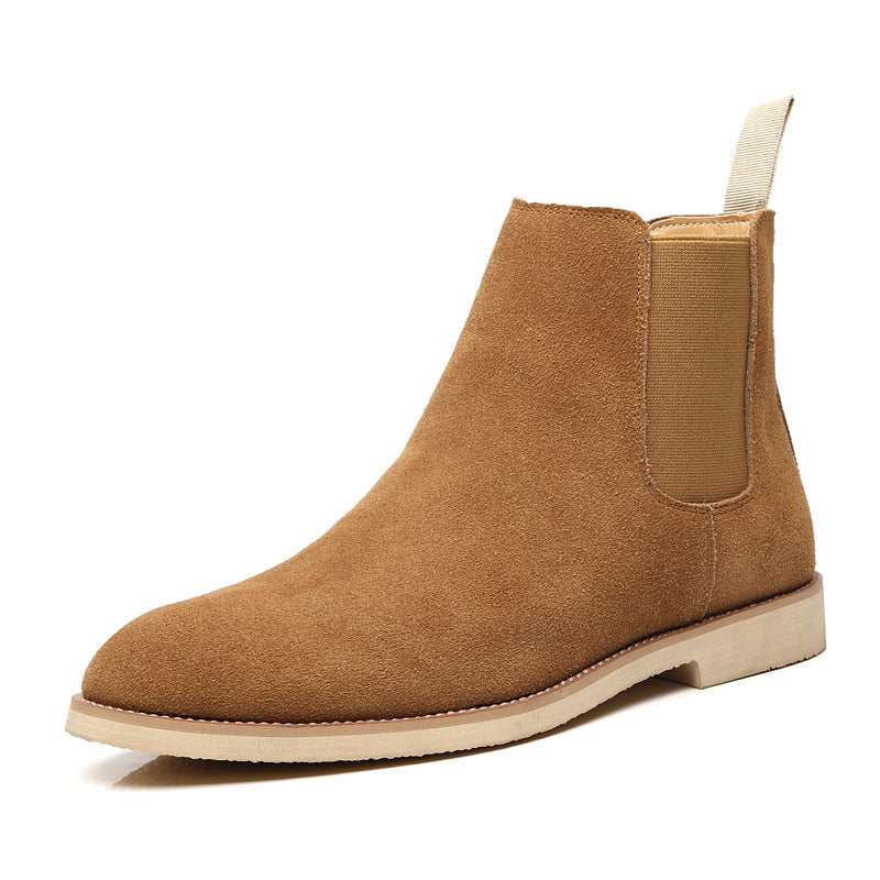 Chelsea Boots Men's Large Size 45 46 Supply Genuine Leather Autumn and Winter Men's Boots British Martin Boots Men's