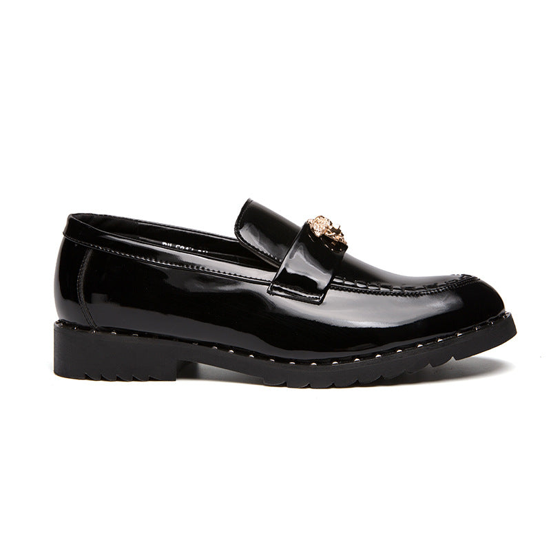 leather shoes with feet men pointy small leather shoes with feet fashion casual leather shoes men&#039;s nightclub.