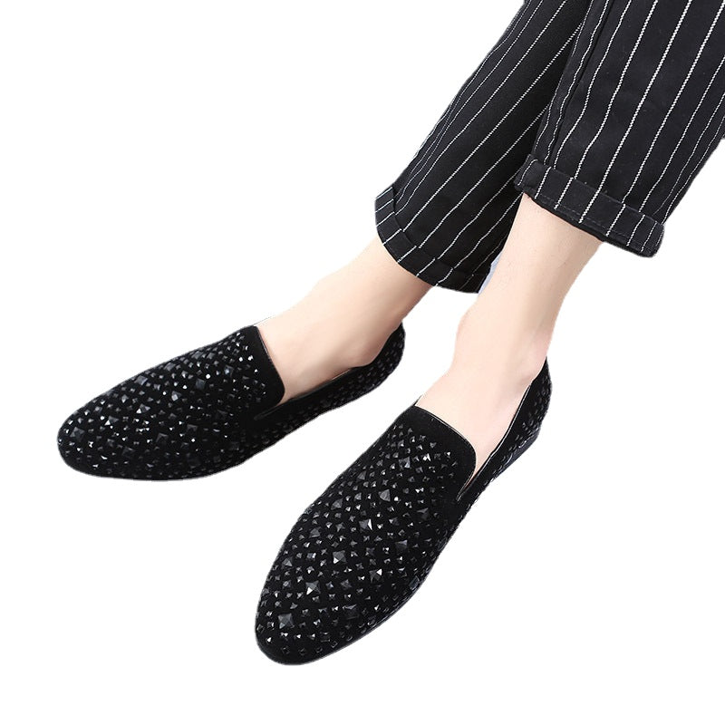 Leather shoes summer plus size 48 Korean men&#039;s toe shoes Brock Mens shoes