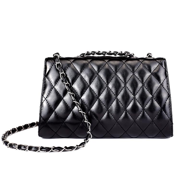 cross body bag black with chain - 2023
