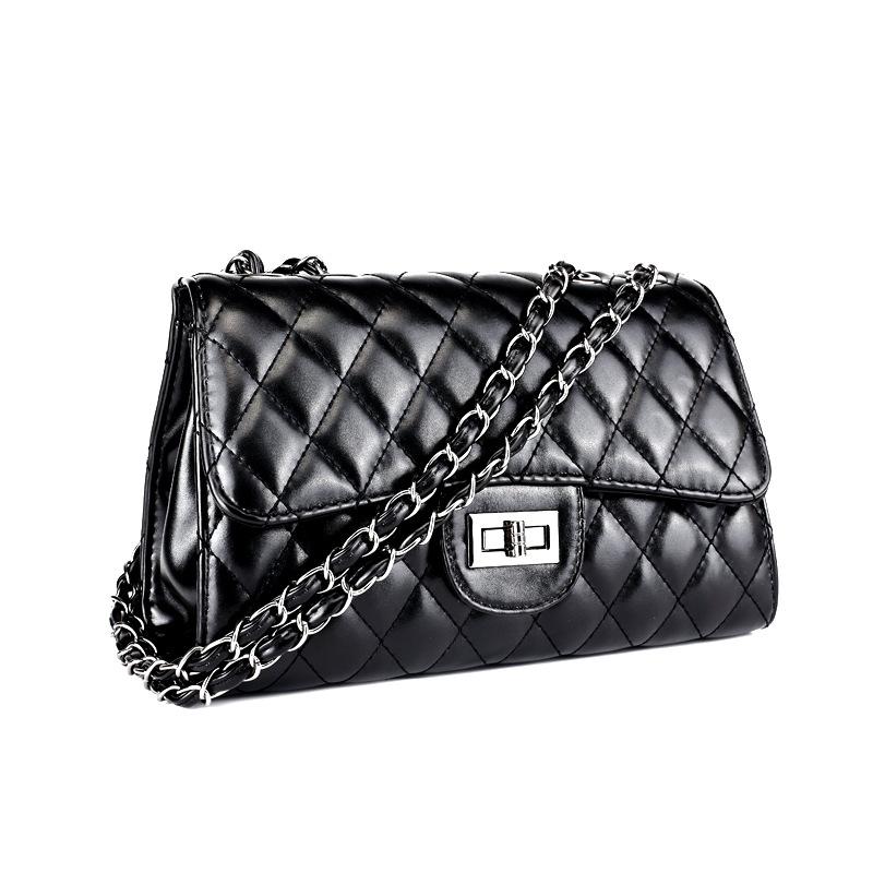 cross body bag black with chain - 2023