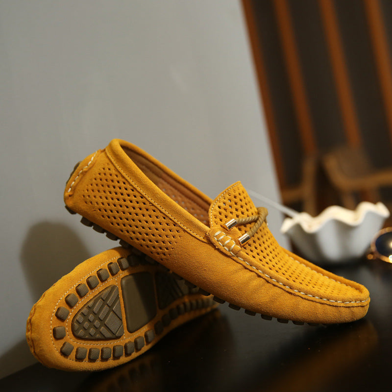 summer shoes male England lazy casual driving shoes