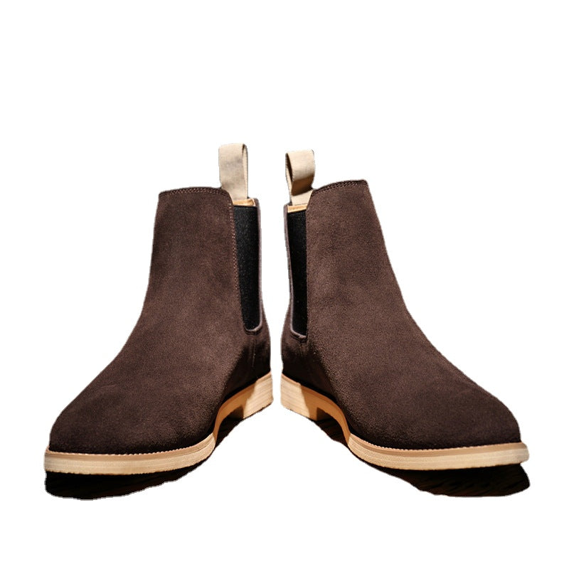 Chelsea Boots Men's Large Size 45 46 Supply Genuine Leather Autumn and Winter Men's Boots British Martin Boots Men's