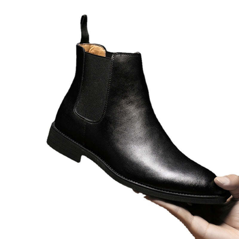 Chelsea Boots Men's Large Size 45 46 Supply Genuine Leather Autumn and Winter Men's Boots British Martin Boots Men's