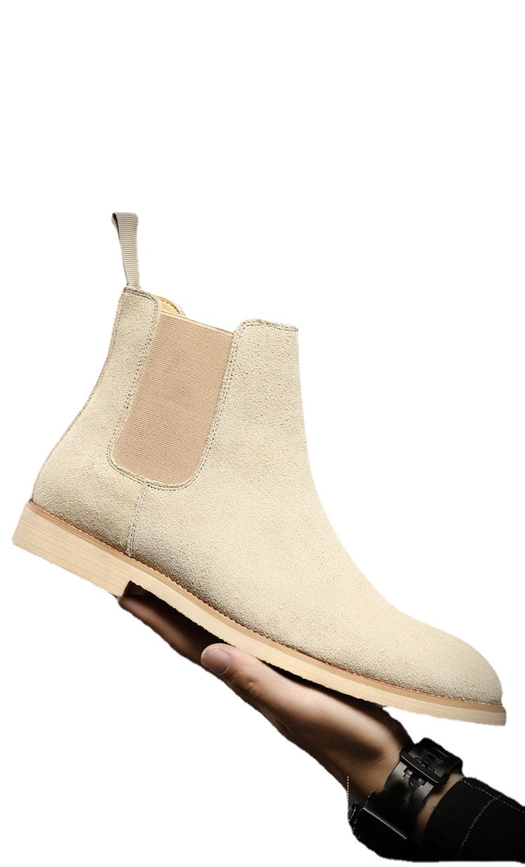 Chelsea Boots Men's Large Size 45 46 Supply Genuine Leather Autumn and Winter Men's Boots British Martin Boots Men's