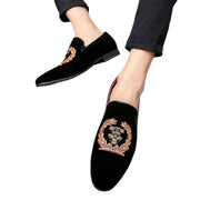 embroidery men's single shoes
