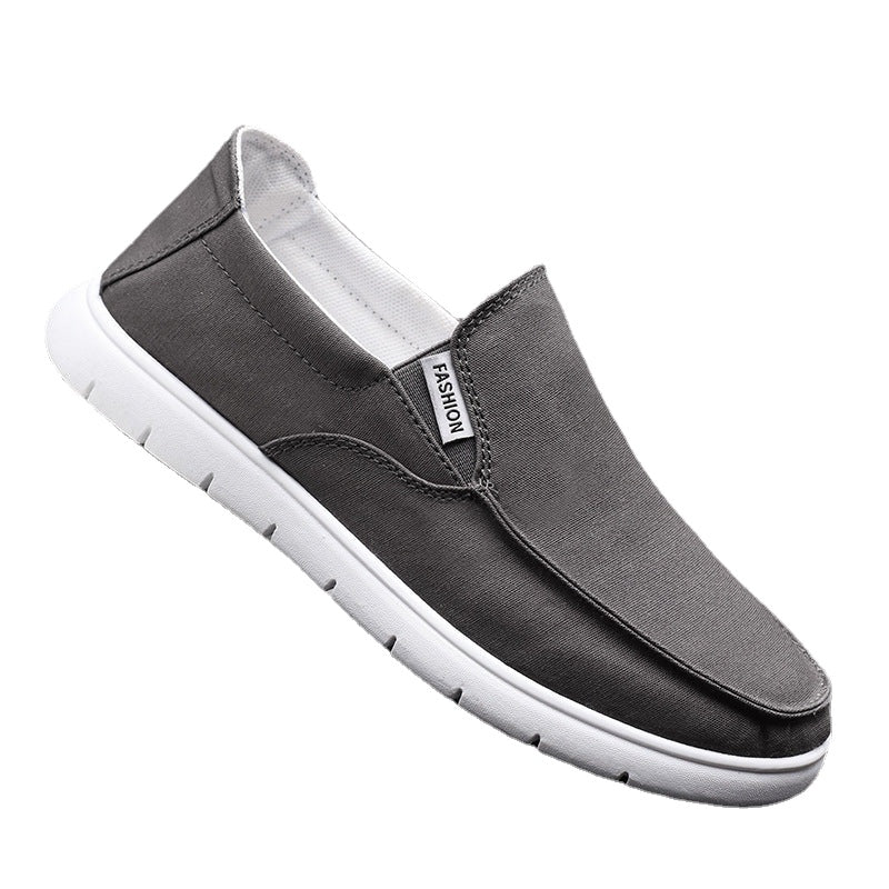 Xuanpin hot style men's shoes slip-on old Beijing cloth shoes over feet lazy shoes men's casual canvas shoes breathable sneakers