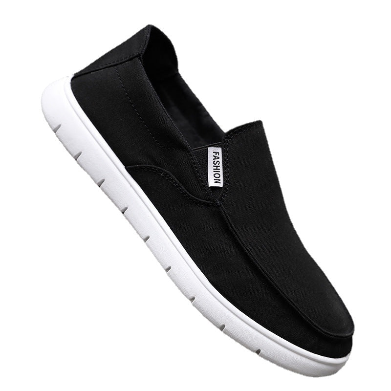 Xuanpin hot style men's shoes slip-on old Beijing cloth shoes over feet lazy shoes men's casual canvas shoes breathable sneakers