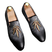 Retro pointed casual foot small leather shoes