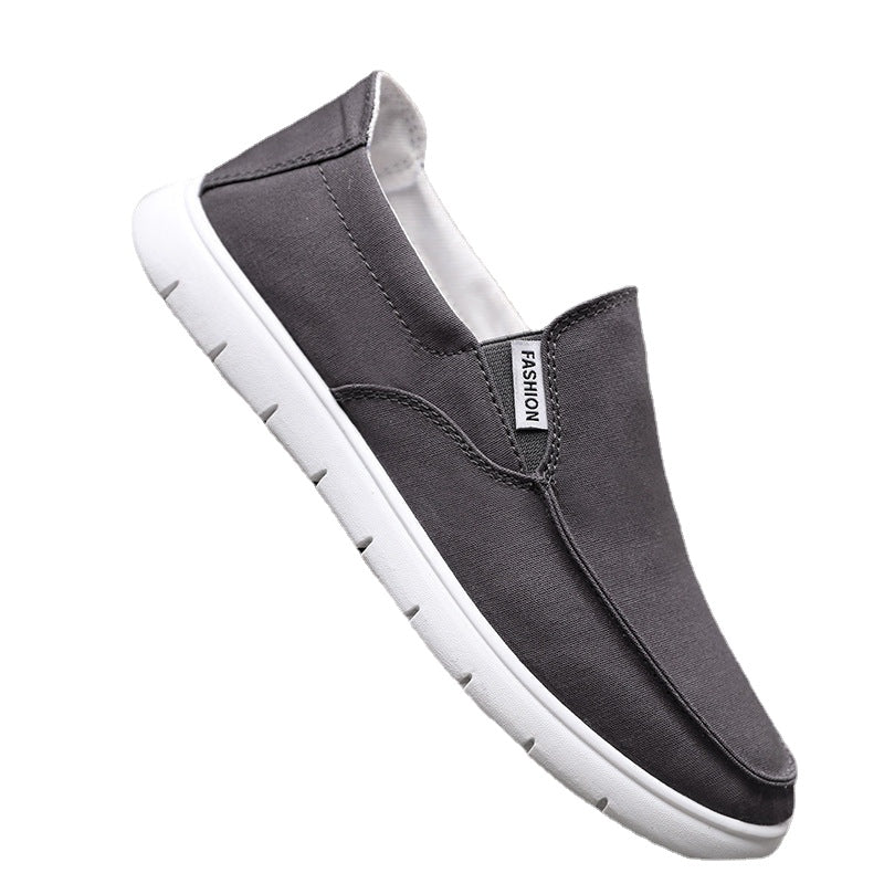 Xuanpin hot style men's shoes slip-on old Beijing cloth shoes over feet lazy shoes men's casual canvas shoes breathable sneakers