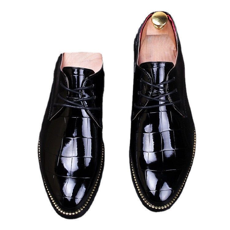 men's business casual men's shoes England increased groom knot